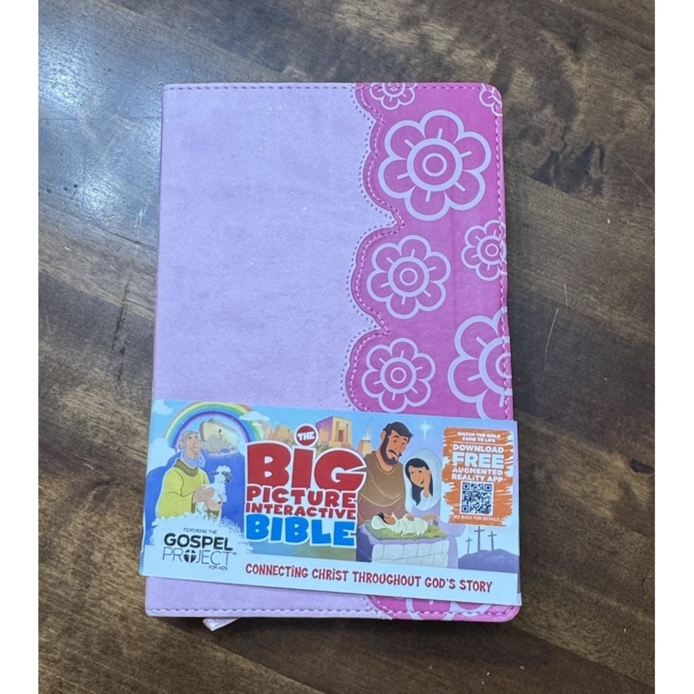 HCSB Big Picture Interactive Bible, Pink Flower LeatherTouch [The Big Picture In